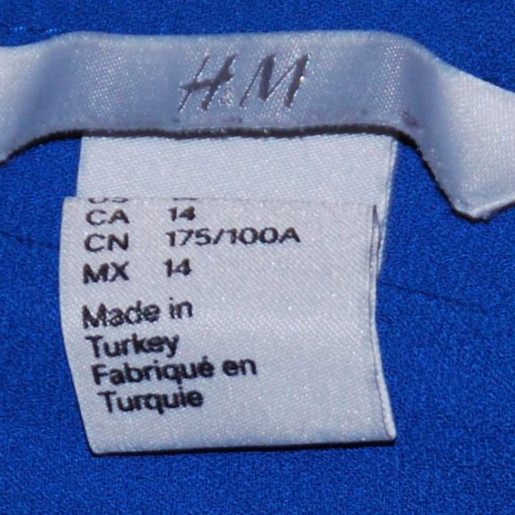 H&M Blue Double Pocket Casual Blouse - Picture 5 of 5